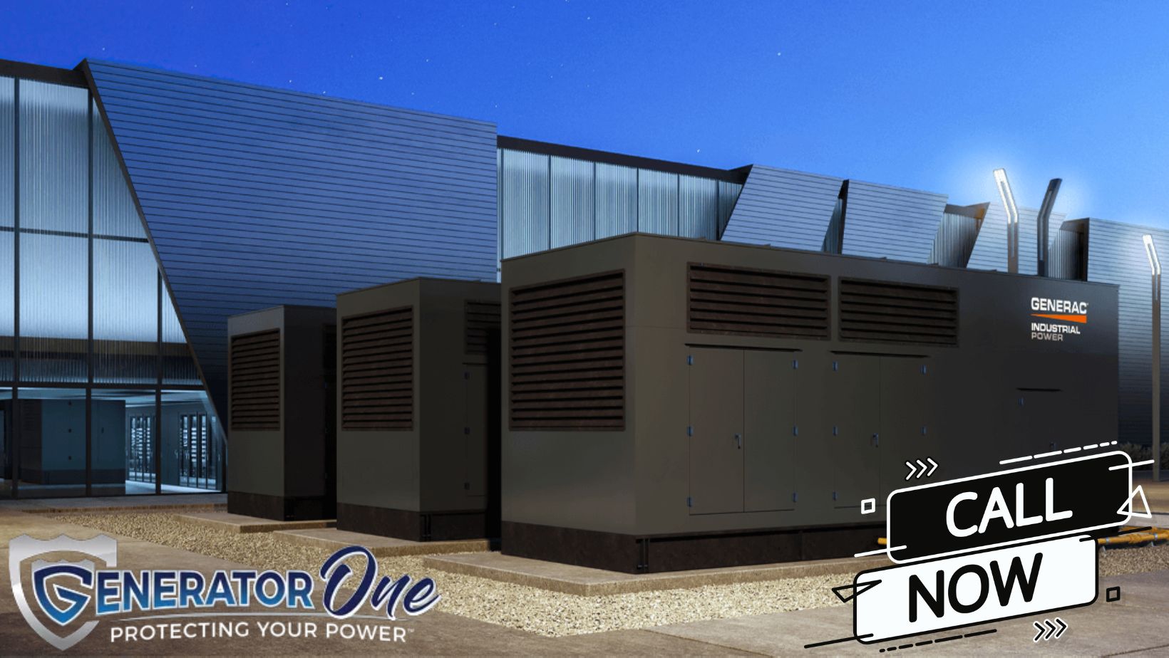 Generator One provides Generac industrial power solutions with advanced technology for emergency power needs